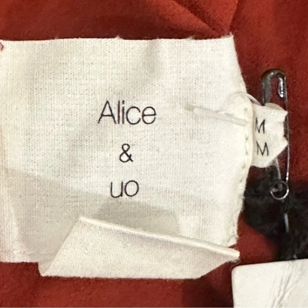 Urban Outfitters x Alice Iseult One Shoulder Tiered Mini Dress Terra Cotta - Picture 8 of 10